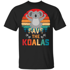 Vintage Save The Koalas Bear Australian Animal Lovers Gifts G500 5.3 oz. T-Shirt