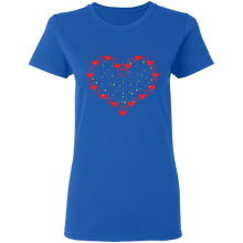 Load image into Gallery viewer, Lots Of Hearts Valentines Day G500L Ladies&#39; 5.3 oz. T-Shirt
