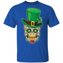 Load image into Gallery viewer, Saint Patricks Day of Dead Sugar Skull Lucky G500 5.3 oz. T-Shirt
