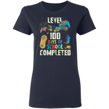 Load image into Gallery viewer, Level 100 Days Of School Completed Video Gamer for Boys G500L Ladies&#39; 5.3 oz. T-Shirt
