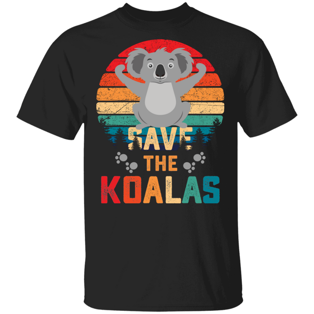 Vintage Save The Koalas Bear Australian Animal Lovers Gifts G500 5.3 oz. T-Shirt