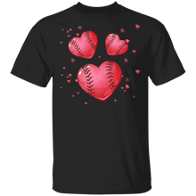 Load image into Gallery viewer, Vintage Baseball Heart Valentine&#39;s Day Boys G500 5.3 oz. T-Shirt
