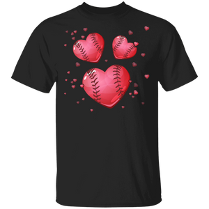 Vintage Baseball Heart Valentine's Day Boys G500 5.3 oz. T-Shirt