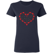 Load image into Gallery viewer, Lots Of Hearts Valentines Day G500L Ladies&#39; 5.3 oz. T-Shirt
