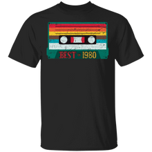 Load image into Gallery viewer, Vintage Best Of 1980 40 Years Old Birthday Cassette G500 5.3 oz. T-Shirt
