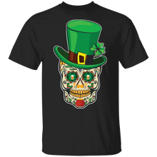 Load image into Gallery viewer, Saint Patricks Day of Dead Sugar Skull Lucky G500 5.3 oz. T-Shirt

